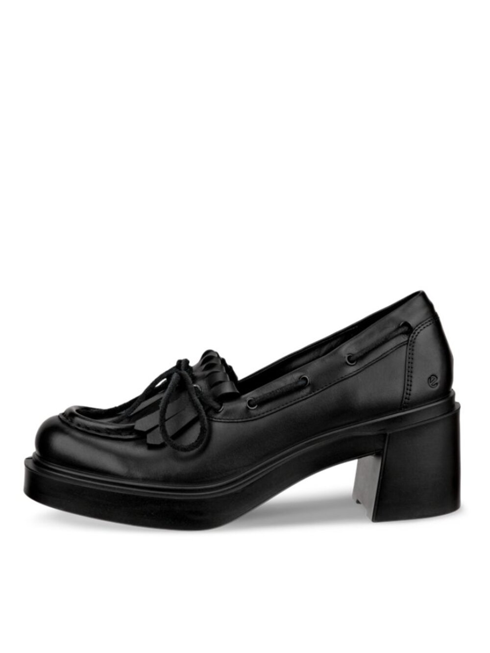 ECCO Metropole Seoul 45 Women's Leather Heeled Loafer US 8-8.5, size 39